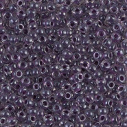 Miyuki rocailles Perlen 8/0 - Grape lined crystal 8-223